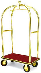 Brass Birdcage Bellman's Cart