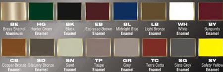 Color Options for Deluxe Ashtray Post