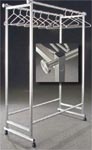 Double Bar Garment Rack with Pegs