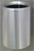 Round Wall Waste Receptacle - Satin Aluminum