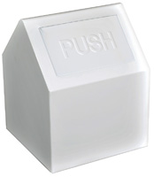 Wall Mount Sanitary Napkin Receptacle (White) - Push Door