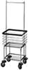 Elevated Wire Laundry Cart with Hanging Bar