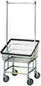 Front Loading Wire Laundry Hamper with Hanger Bar