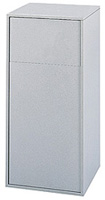 Large Capacity Push Door Waste Receptacle with Flat Top (Gray) - Model #: SFC9728