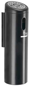 Wall Mount Cigarette Ashtray Post in Black Wall Mount Cigarette Ashtray Post in Black