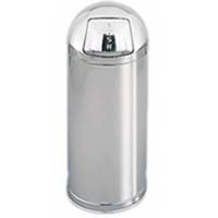 Stainless Steel Trash Can with Push Door