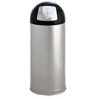Stainless Steel Trash  Receptacle with Push Door