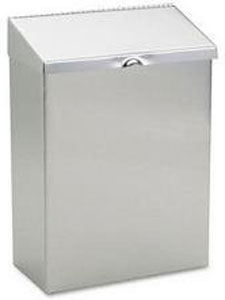 Stainless Steel Sanitary Napkin Receptacle  with Dual Openings