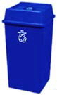 50 Gallon Can Recycling Container - Square - Plastic